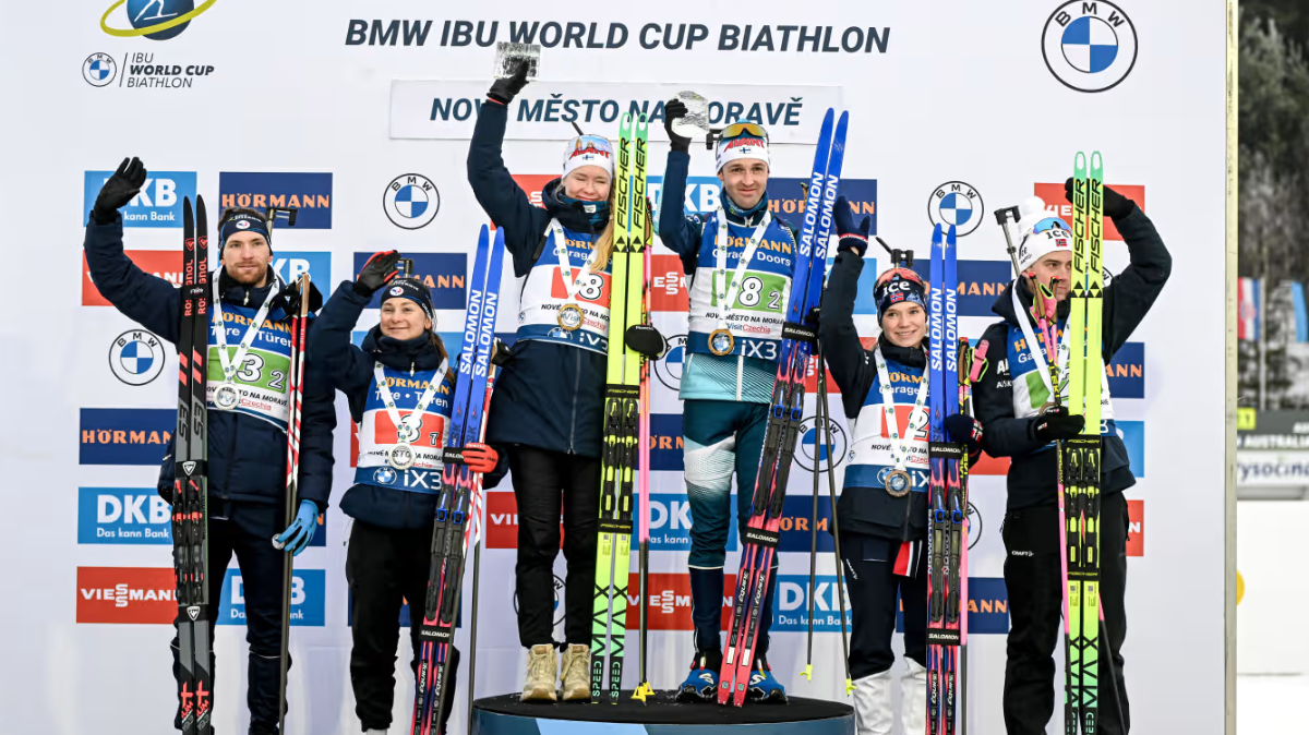 La France deuxième du relais mixte simple de Nove Mesto, la Finlande s’impose après la disqualification de l’Allemagne !