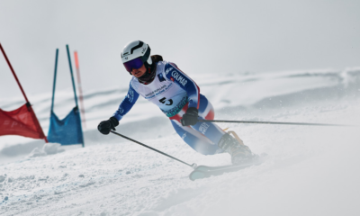 Le télémark français encore à la fête : Alexis Page et Augustine Carliez sur la boîte du sprint de Carezza