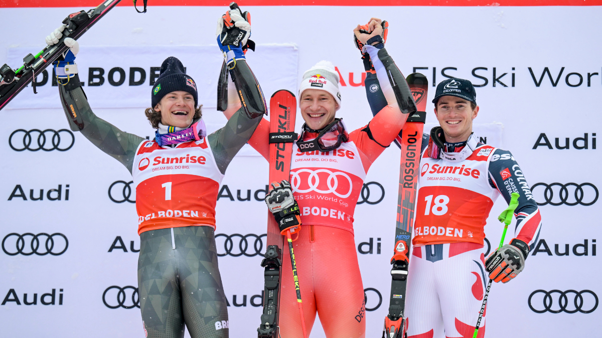 Marco Odermatt dompte la tempête lors du géant d'Adelboden, Léo Anguenot retrouve le podium