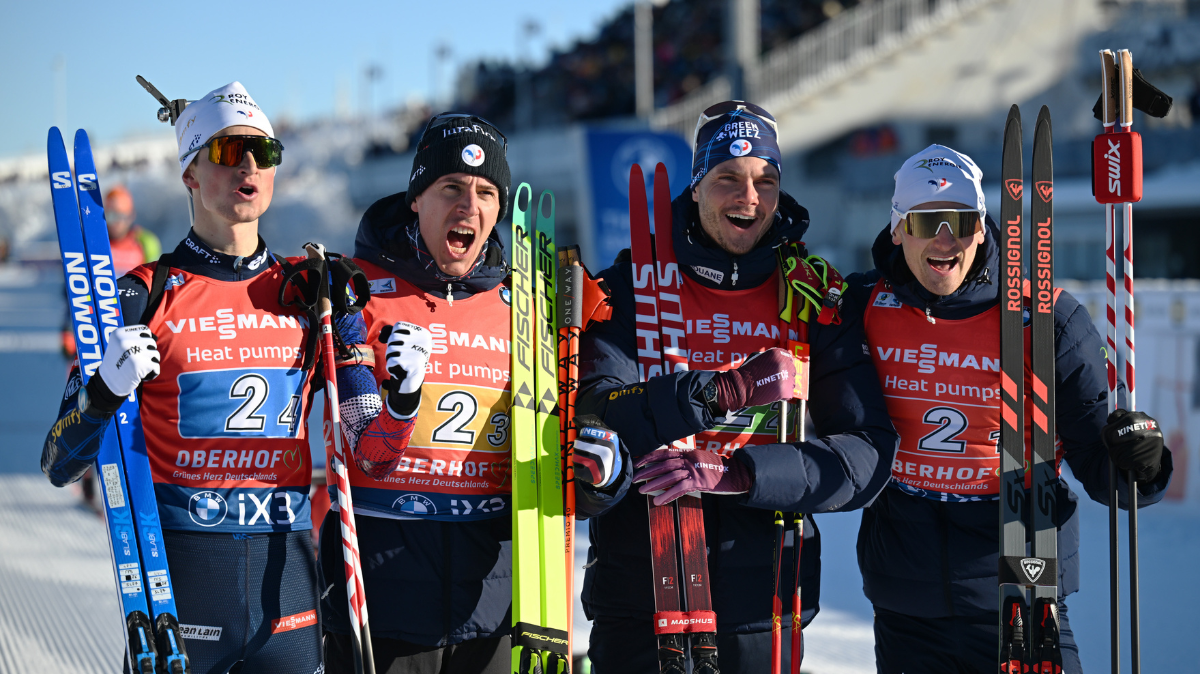 Relais renversant à Oberhof mais même résultat les Bleus encore deuxièmes derrière la Norvège et devant la Suède