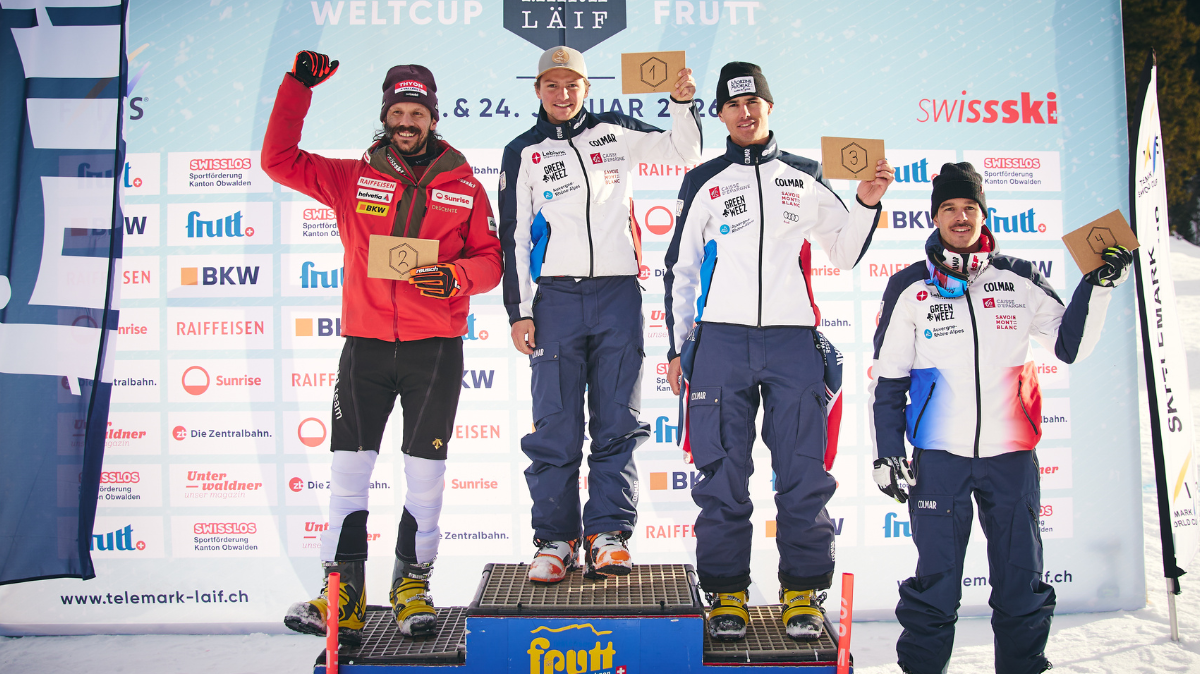 Yoann Rostolan s'impose à nouveau sur le 2ème sprint parallèle de Melchsee-Frutt en télémark