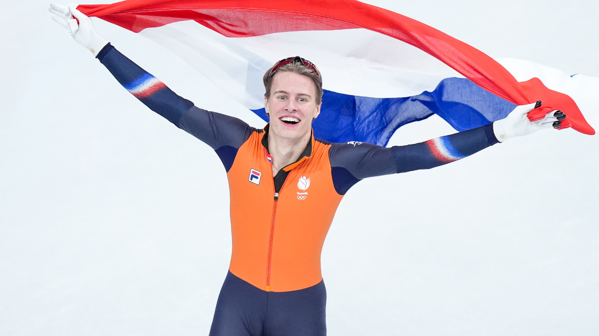 Après le 1000 m, Jens van't Wout sacré champion olympique du 1500 m en short-track