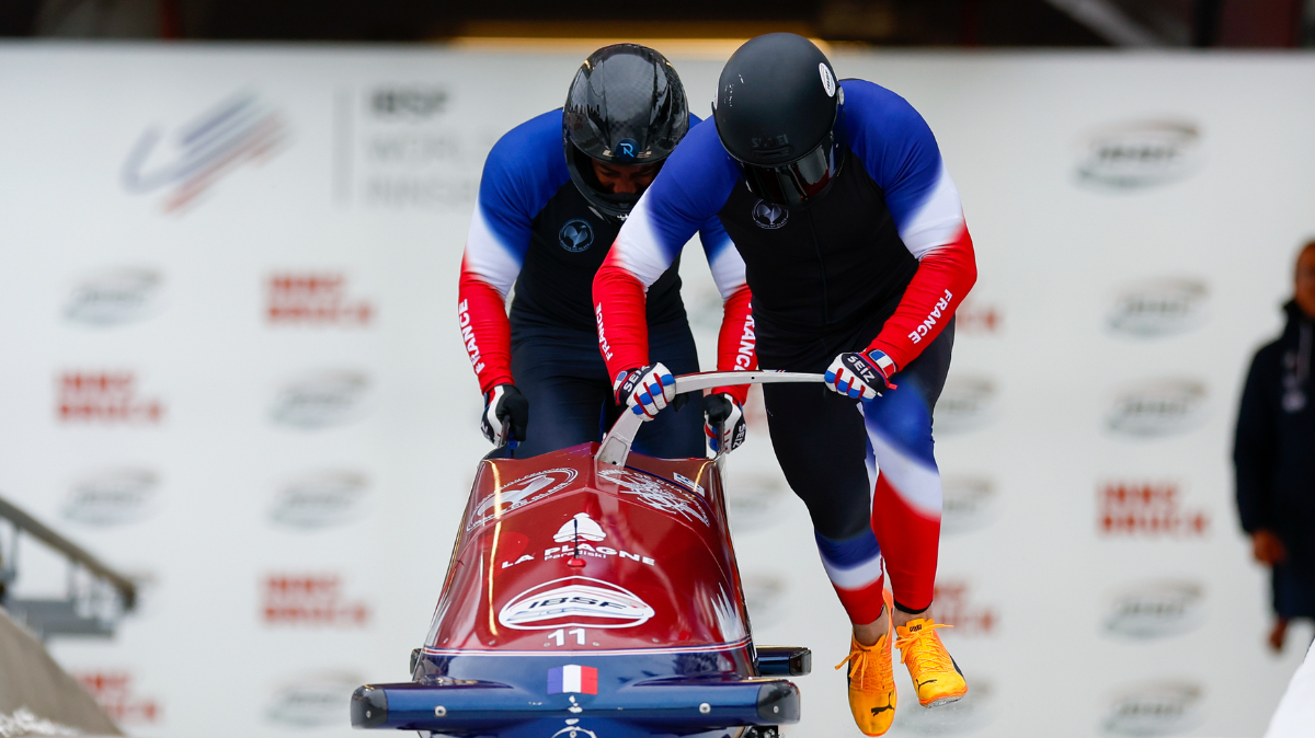 Romain Heinrich et Dorian Hauterville dans le Top 10 du bob à deux des JO 2026 à mi-parcours