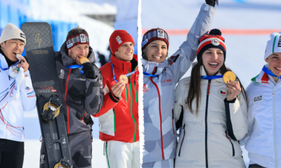 Benjamin Karl et Zuzana Maderova sacrés champions olympiques sur le géant parallèle de snowboard