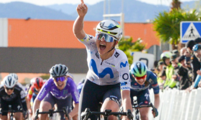 Cat Ferguson règle le sprint sur la 2ème étape de la Setmana Ciclista Volta Femenina