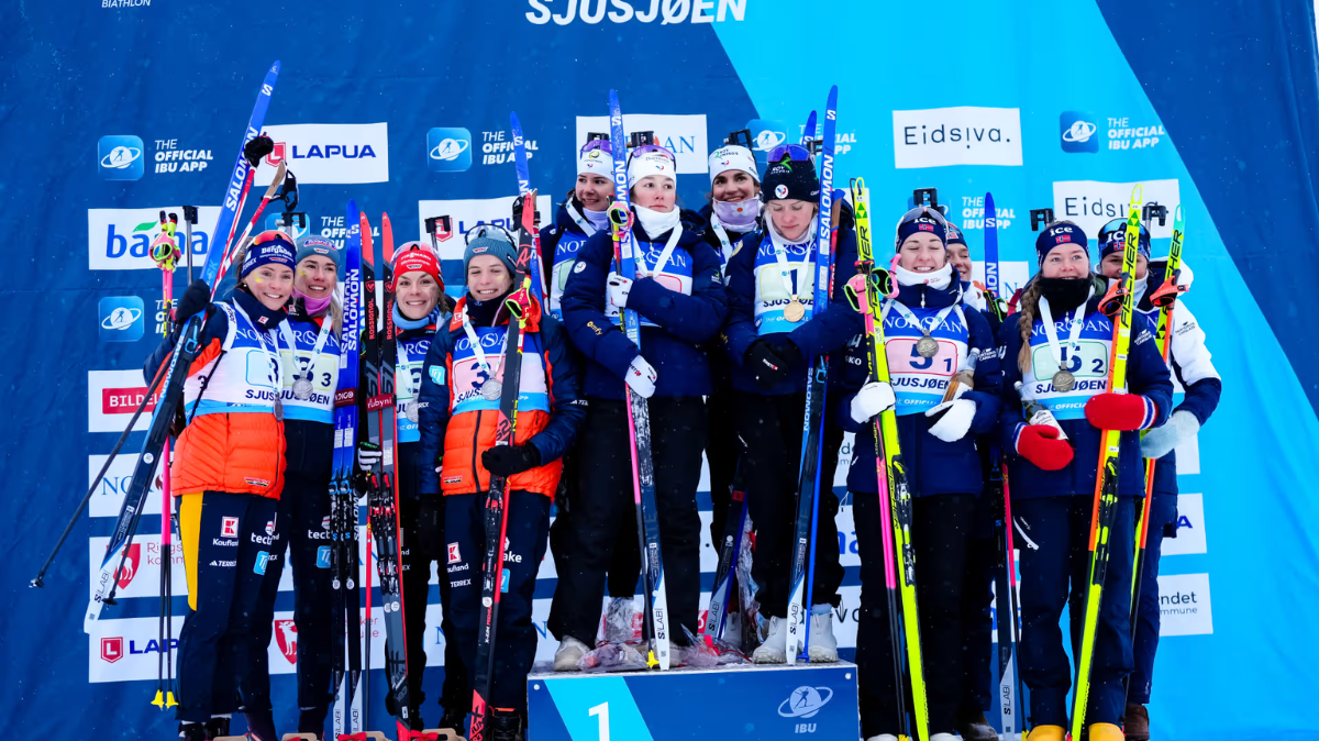 La France championne d'Europe sur le relais féminin des championnats d'Europe de biathlon !