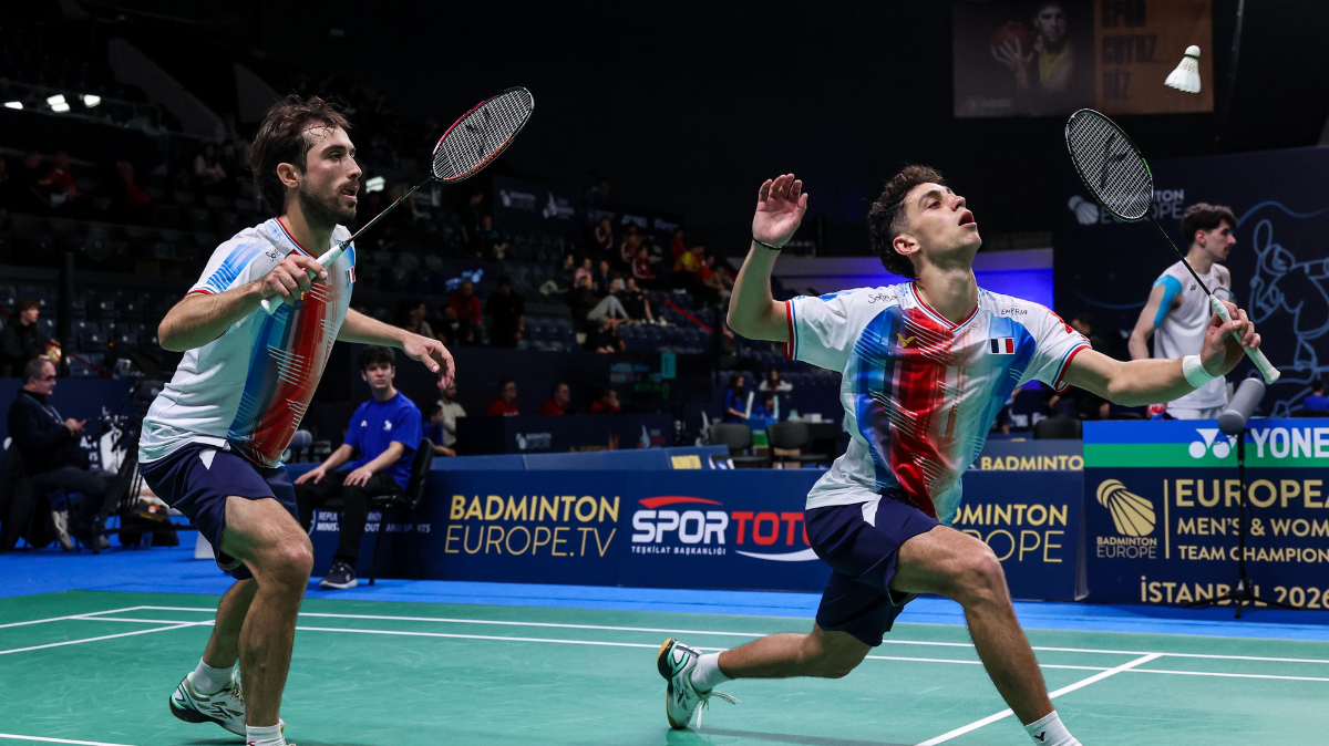 Les Bleus du badminton roulent sur la Turquie et passent comme prévu en demi-finale de l'Euro par équipes