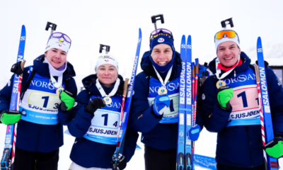 Les bonnes habitudes perdurent pour les Bleus de l'IBU Cup victoire en relais mixte à Sjusjoen