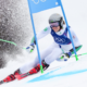 Lucas Pinheiro Braathen survole la première manche du slalom géant, Léo Anguenot en embuscade