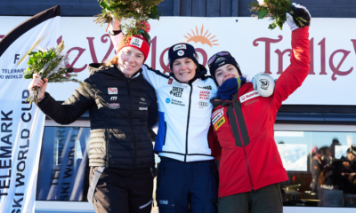 Premier succès pour Camille Bourbon, triplé chez les hommes : deuxième sprint royal à Trillevallen pour le télémark français !