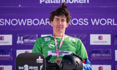 Aidan Chollet lève les bras sur la deuxième course à Erzurum, trois podiums pour les Bleus du snowboardcross