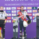 Aidan Chollet seul Français sur le podium lors de la manche de Coupe du monde de snowboardcross de Montafon
