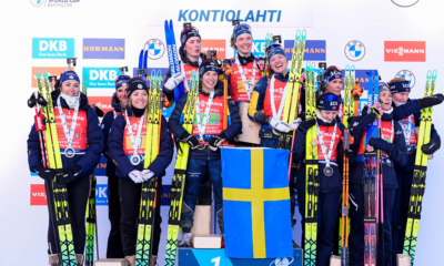 Deuxième derrière la Suède à Kontiolahti, le relais féminin français de biathlon conserve le petit globe