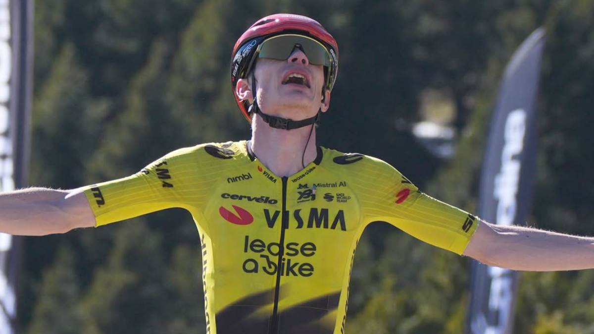 En solitaire, Jonas Vingegaard fait coup double sur la 5ème étape du Tour de Catalogne