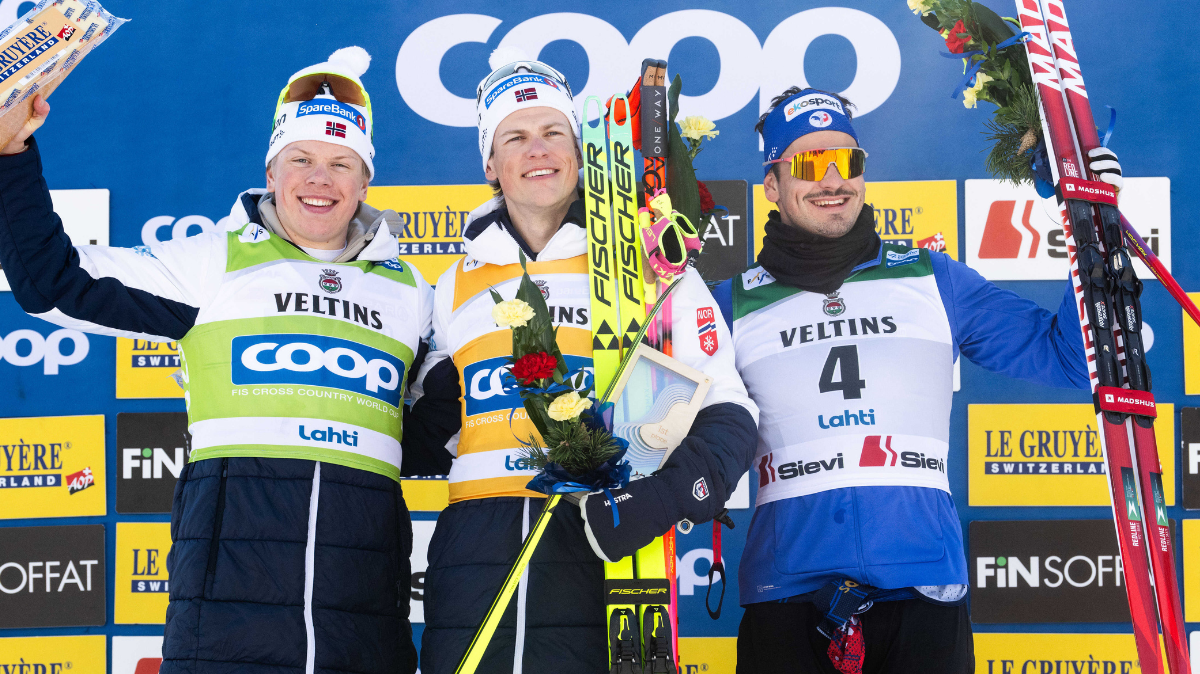 Jules Chappaz retrouve le sourire en Coupe du monde le Français sur le podium du sprint de Lahti