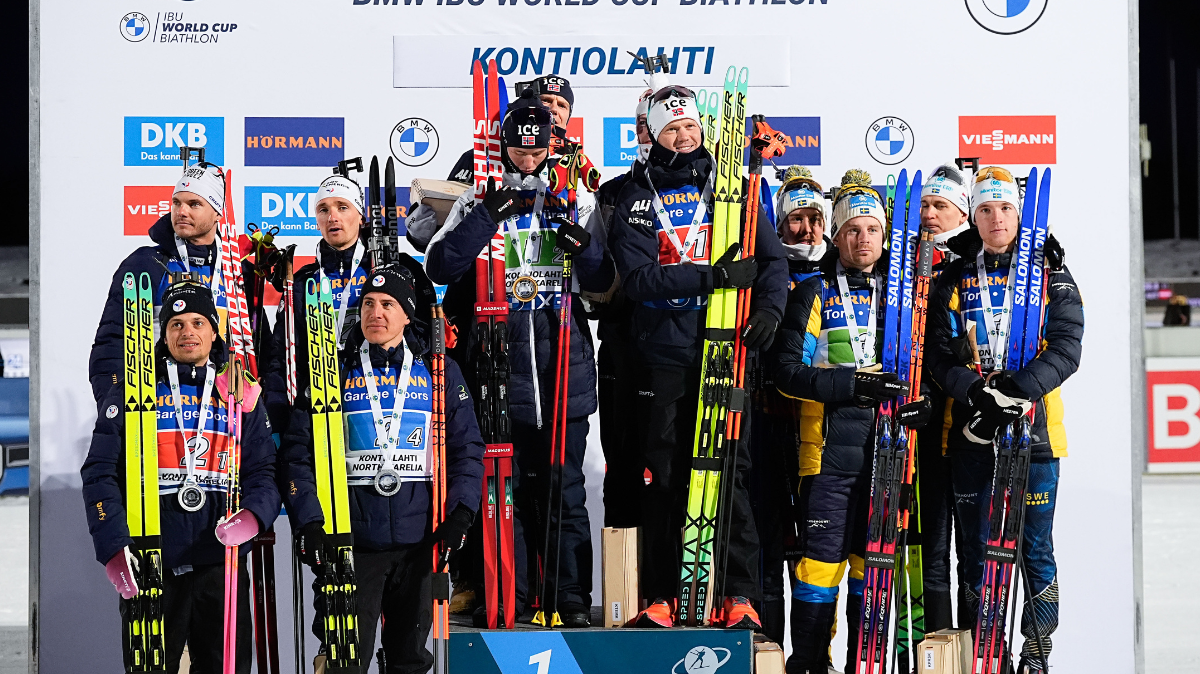 La Norvège renverse la France sur le relais hommes de Kontiolahti