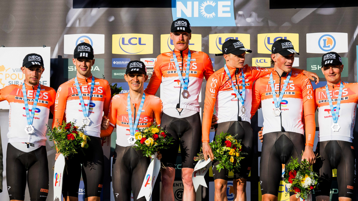 La formation INEOS Grenadiers triomphe sur le contre-la-montre par équipes de Paris-Nice, Juan Ayuso en jaune