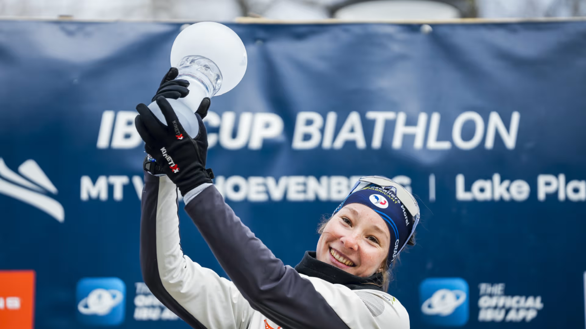 La réussite est totale pour les Bleues de l’IBU Cup le petit globe de la mass start pour Amandine Mengin