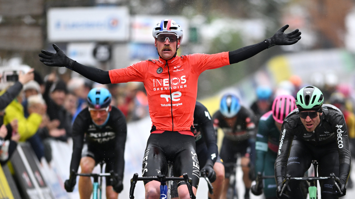 Le champion de France Dorian Godon rafle une 7e étape tronquée sur Paris-Nice (1)