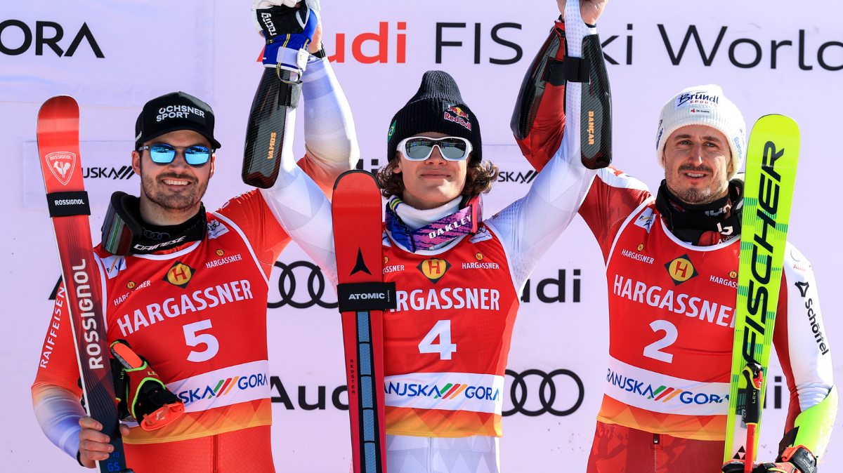 Lucas Pinheiro Braathen survole le géant de Kranjska Gora et reste en course pour le petit globe