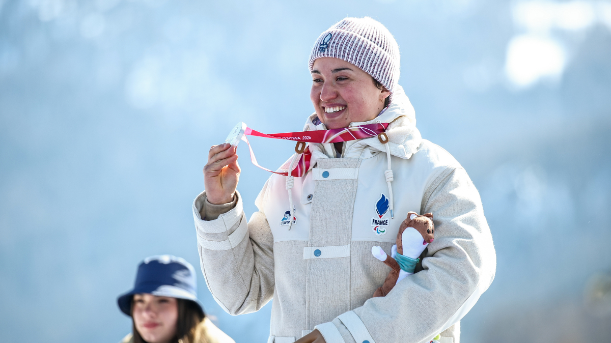 Vice-championne paralympique du Super-G, Aurélie Richard glane sa deuxième médaille en Italie