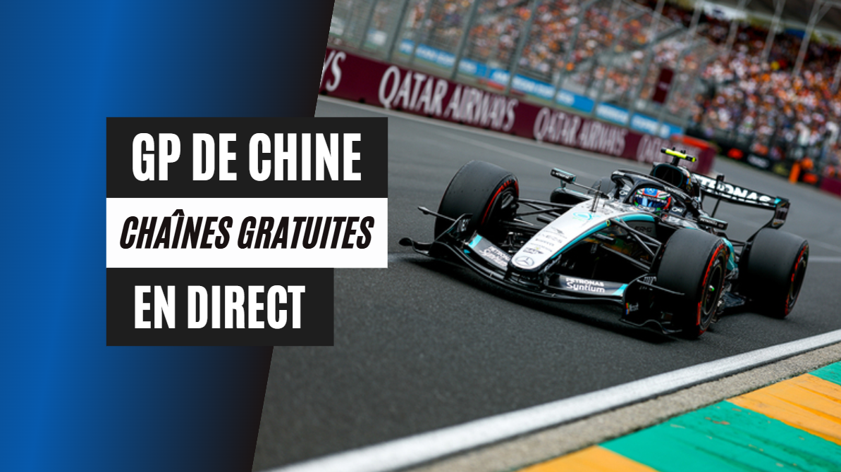 Chaîne TV gratuite où regarder le GP de Chine de F1 en streaming direct