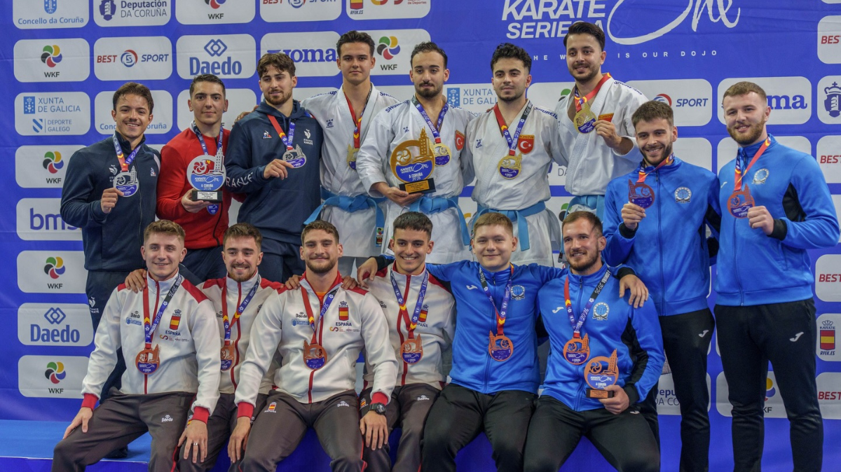 Les jeunes karatékas tricolores empochent 3 médailles à la Série A de La Corogne