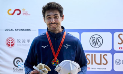 Lucas Kryzs accroche de l'argent en carabine à 50m 3 positions à la Coupe du monde de Grenade