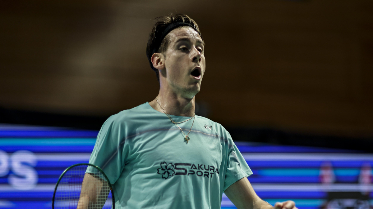 Trois Bleus en demi-finales du simple aux Championnats d'Europe de badminton, Arnaud Merklé s'offre Alex Lanier