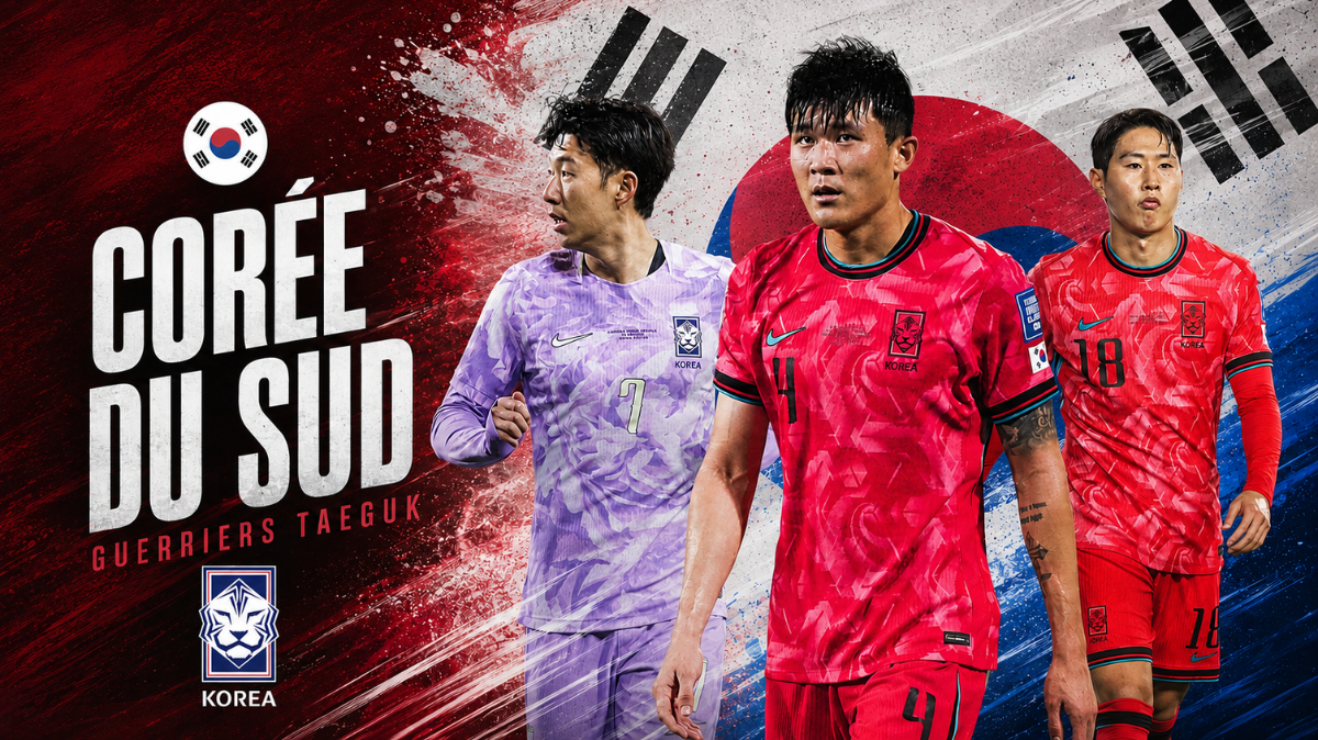 Corée du Sud Coupe du monde 2026 liste, calendrier, joueur à suivre, ambitions, tout savoir sur les Guerriers Taeguk