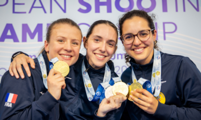 L'or par équipes au pistolet 25m, Héloïse Fourré et Mathilde Lamolle sur la boîte le tir tricolore débute fort ses Championnats d'Europe !