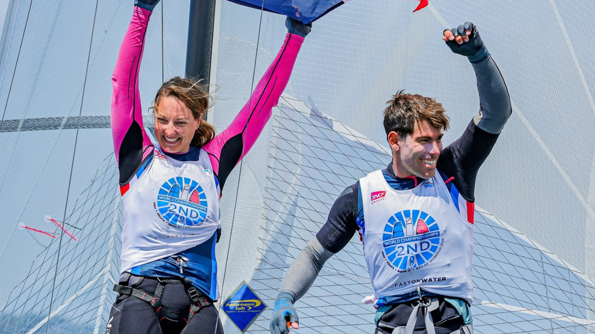 Tim Mourniac et Aloïse Retornaz vice-champions du monde en Nacra 17 à Quiberon !