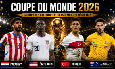 Coupe du monde 2026 – Groupe D calendrier, classement et résultats