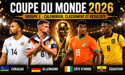 Coupe du monde 2026 – Groupe E calendrier, classement et résultats