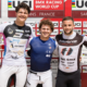 Eddy Clerté sur le podium de la 2ème manche de Coupe du monde de BMX Racing à Sarrians, Clément Rocherieux mène un triplé français en U23