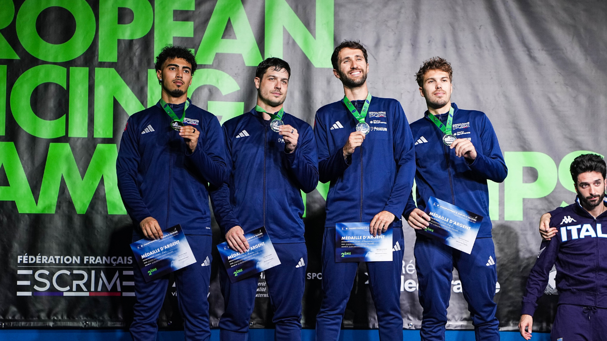 Étrillés en finale par l'Italie, les Bleus du fleuret restent vice-champions d'Europe