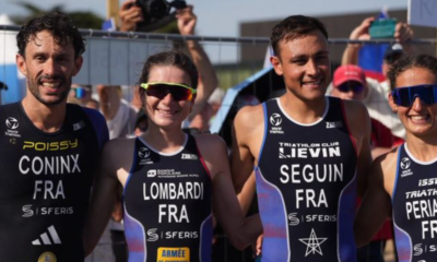 Les Bleus du triathlon concluent en beauté les WTCS de Quiberon en triomphant sur le relais mixte