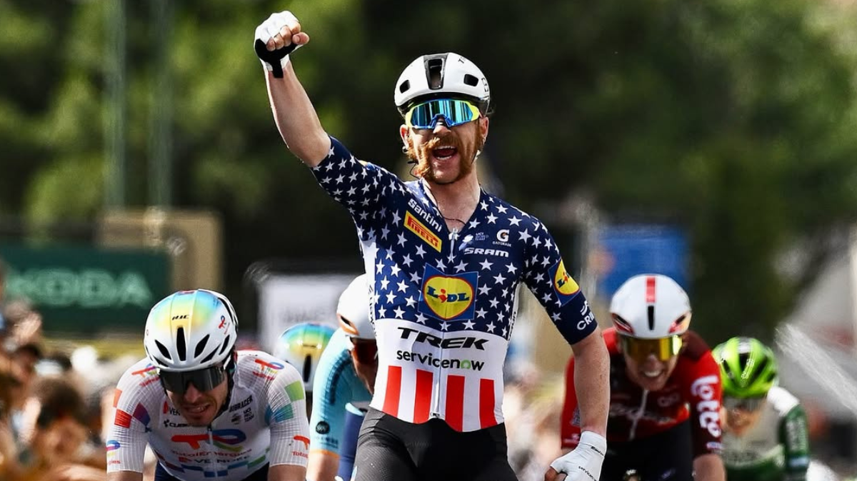 Nouvelle victoire de l'échappée Quinn Simmons s'adjuge la 4e étape du Tour Auvergne-Rhône-Alpes en baroudeur