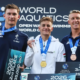 Sacha Velly et Marc-Antoine Olivier sur le podium du 10 km en eau libre de Setubal