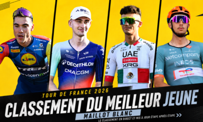 Classement du meilleur jeune Tour de France 2026 le maillot blanc actualisé après chaque étape (1)