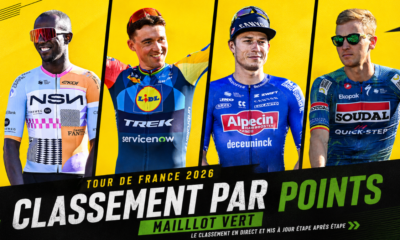 Classement par points Tour de France 2026 le maillot vert actualisé après chaque étape