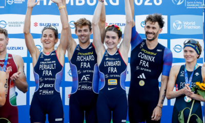 Cocorico la France sacrée championne du monde de relais mixte en triathlon !