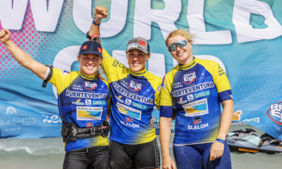 Justine Lemeteyer s'offre son premier titre mondial sur le slalom X en windsurf, Pierre Mortefon en argent