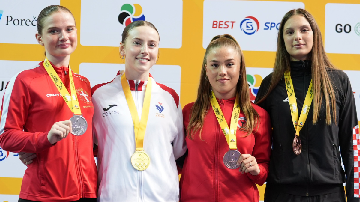 Morgane Scarfone remporte la Karaté 1 Youth League de Poreč, 4 médailles pour les Bleuets