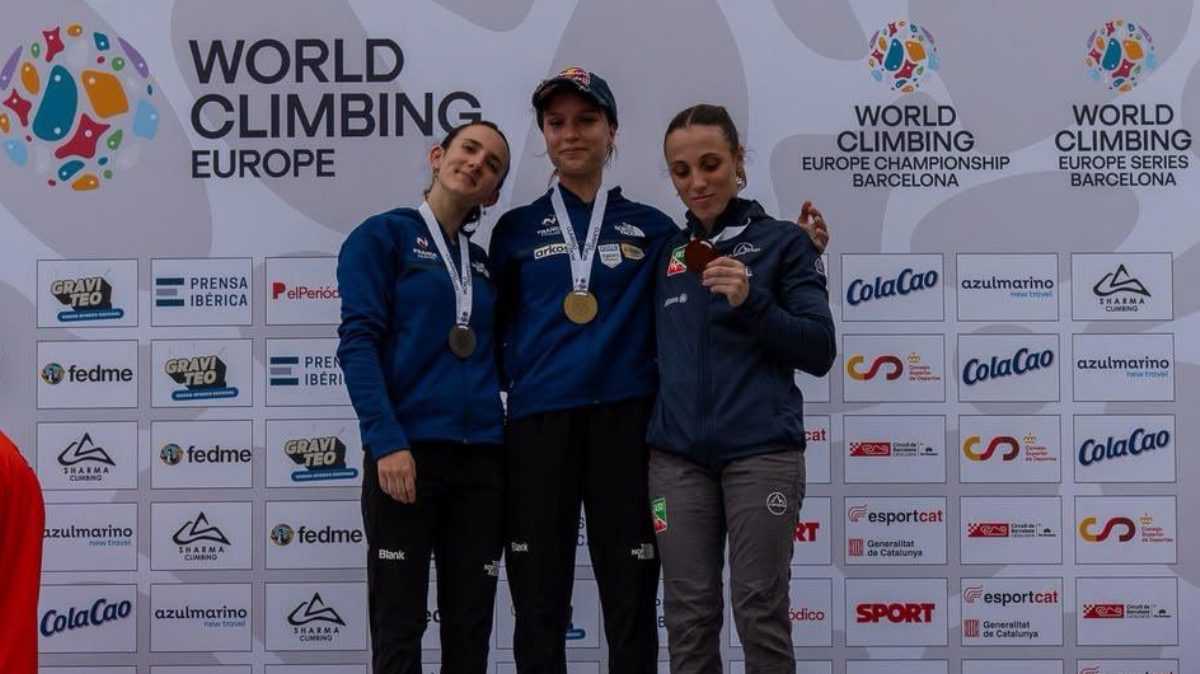 Oriane Bertone devient pour la première fois championne d'Europe d'escalade, trois médailles pour les Bleus