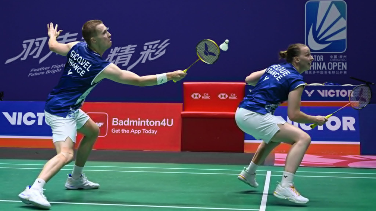 Thom Gicquel et Delphine Delrue logiquement battus par les n1 mondiaux en demi-finale de l’Open de Chine