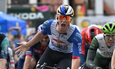 Alessio Magagnotti coiffe Paul Magnier au sprint sur la 2e étape du Tour d’Allemagne