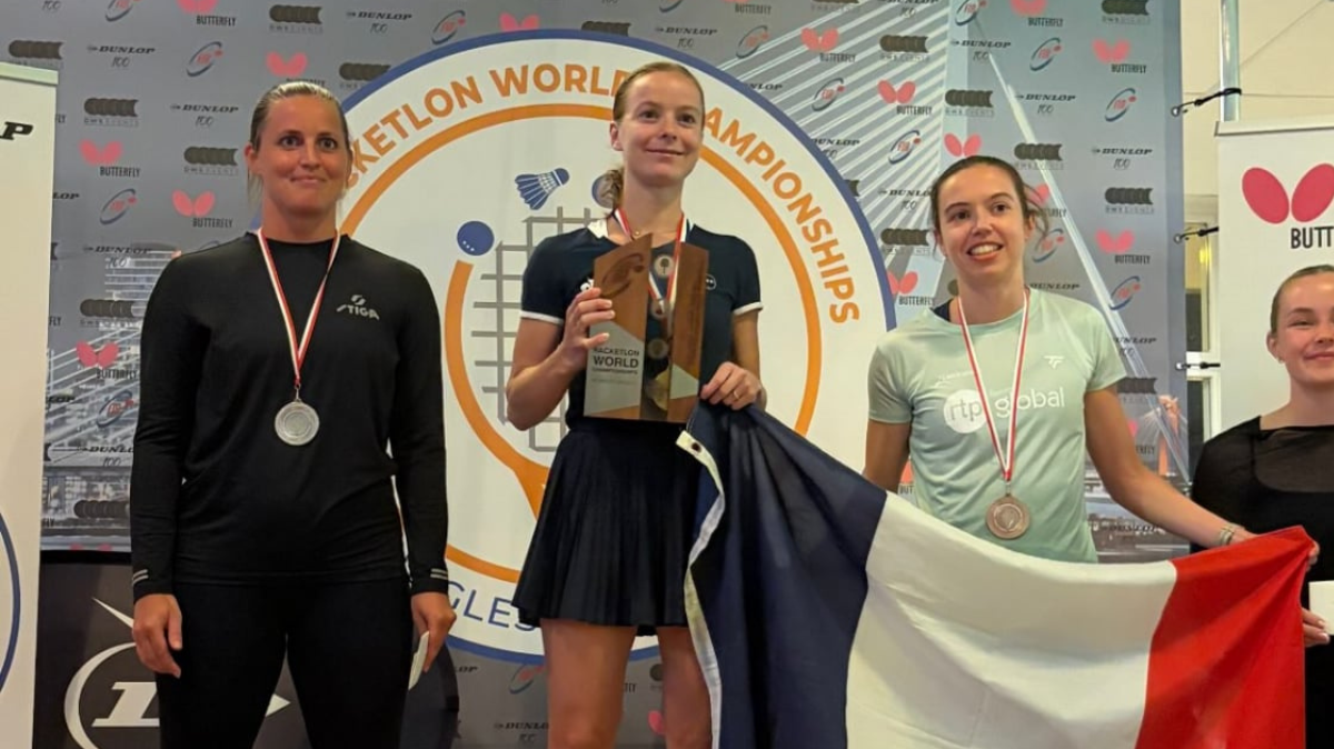 Anaïs Ben Mansour sacrée championne du monde de racketlon, Pauline Cavé en bronze