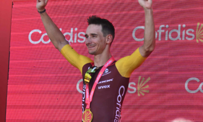 Bryan Coquard remporte une 8e étape du Tour d'Espagne marquée par l'abandon de Tadej Pogačar