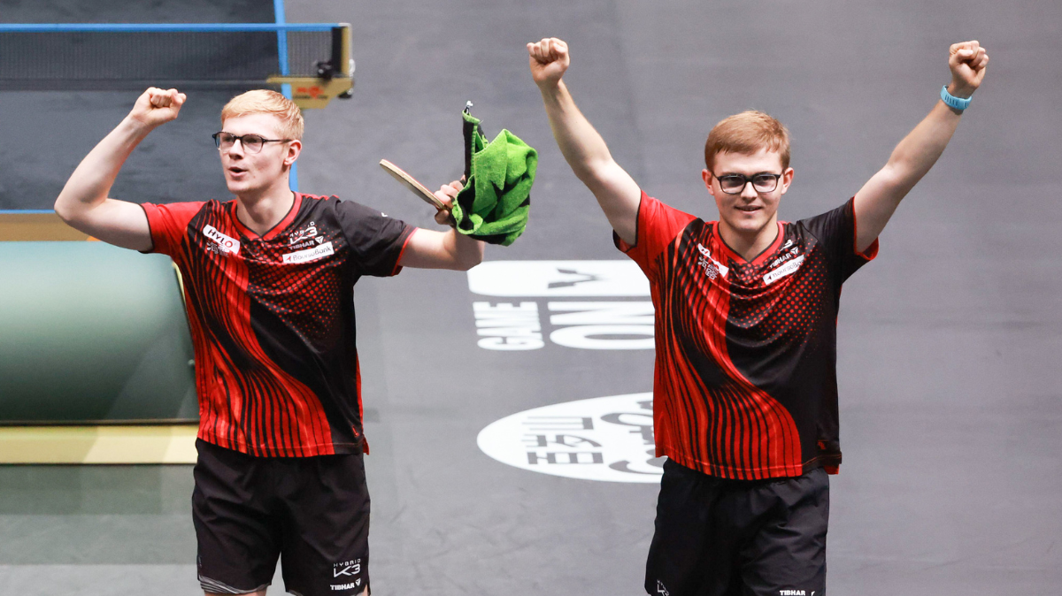 En patrons, Alexis Lebrun et Félix Lebrun dominent Baldwin Chan et Chun Ting et remportent le double à l'Europe Smash !